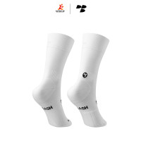 Personal Best Run - Performance Sock - Double Slash - Pure White
